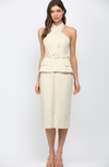 Belted Halter Dress