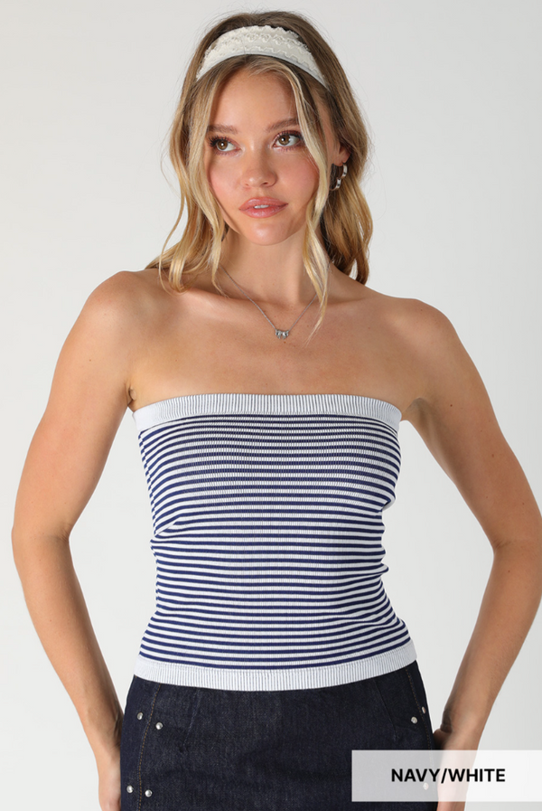Striped Tube Top