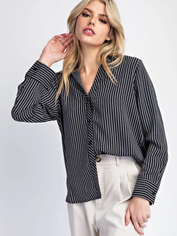 Classic Striped Button Down