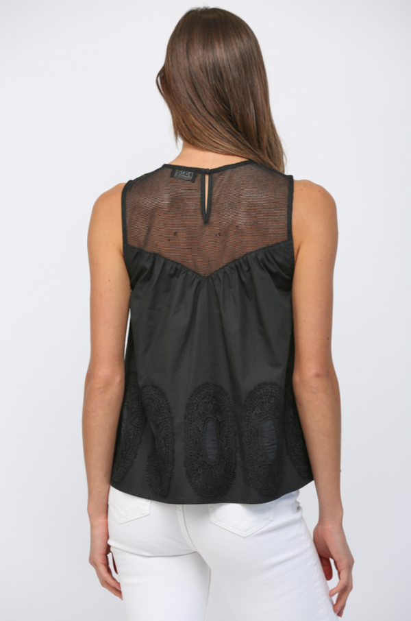 Lace Appliqué Tank