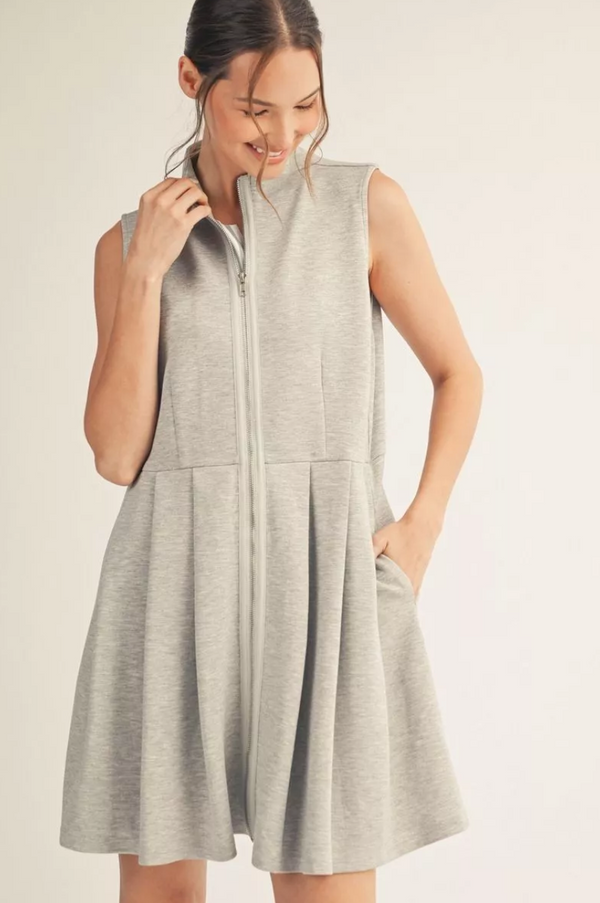 Color Band Contrast Dress