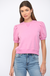 Bubble Sleeve Crew Top