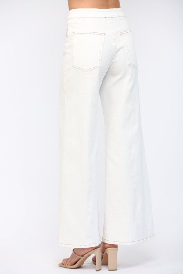 Contrast Stitch Jeans