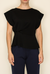 Draped Peplum Top