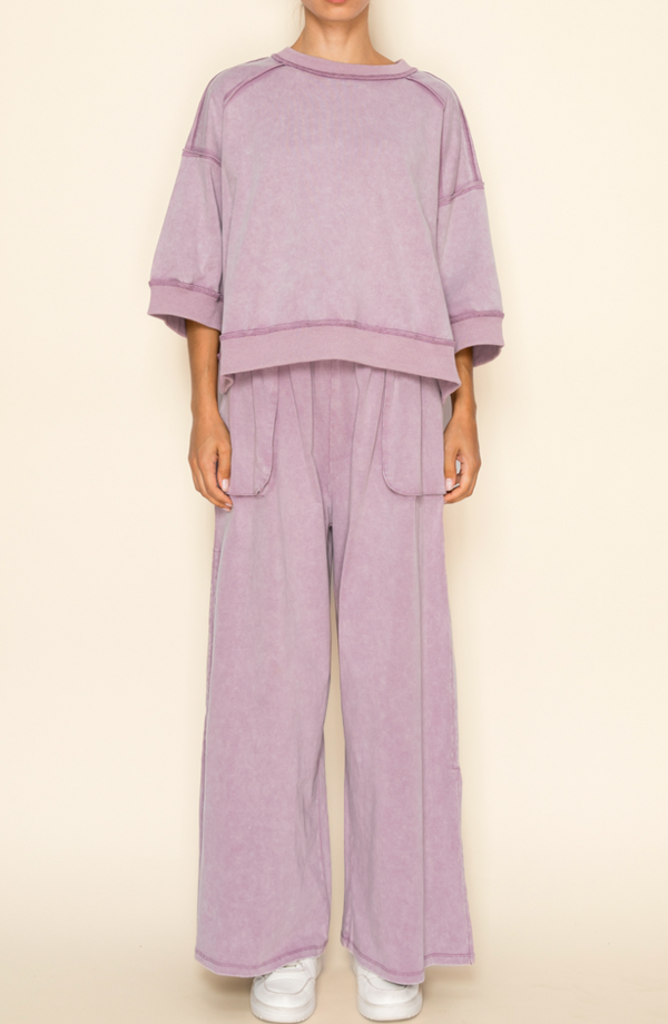 Washed Seamed Pullover