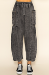 Washed Wide Leg Pants