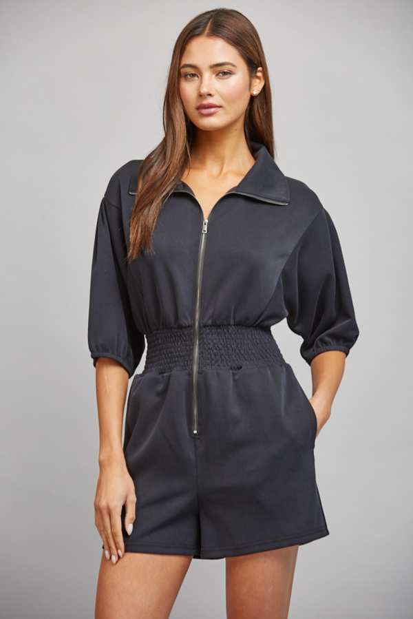 Zip Front Romper