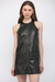 Studded Faux Leather Dress