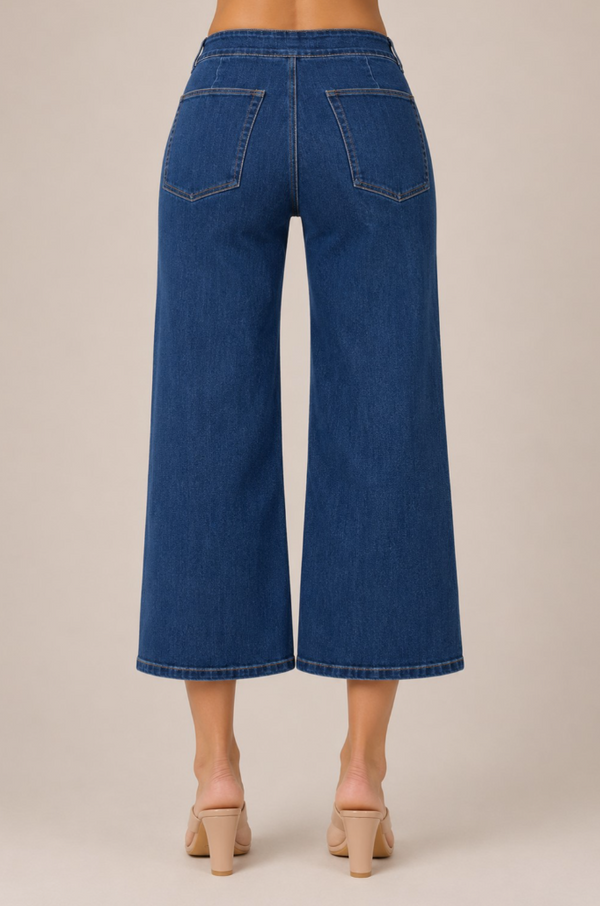 Stitch Detail Crop Flares
