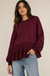 Crochet Hem Sweatshirt
