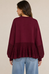 Crochet Hem Sweatshirt