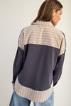Waffle Stripe Top