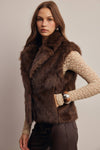 Faux Fur Collared Vest