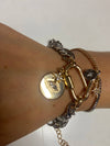 Horn & Evil Eye Bracelet