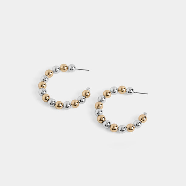 Beaded Hoop Earring