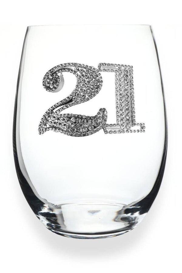 21st Birthday Wine Glass