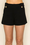 Gold Button Shorts