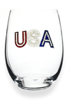 USA Stemless Wine Glass