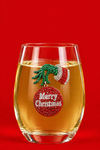 Grinchy Wine Glass