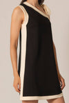 Contrast Tie Strap Mini Dress