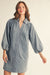 Button Front Denim Dress