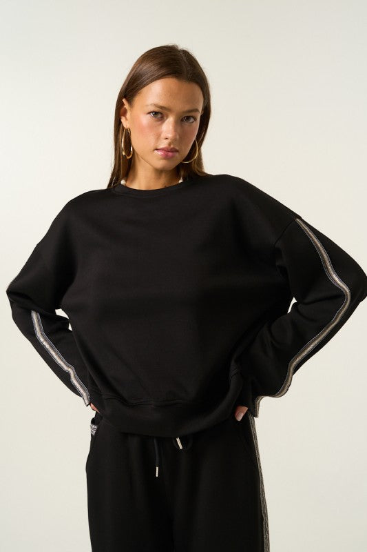 Sleeve Trim Pullover
