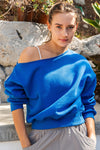 Off Shoulder Fleece