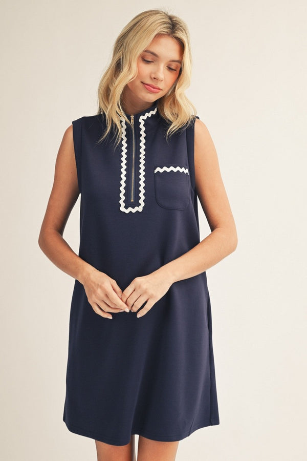 Ric Rac Trim Dress