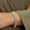 Two Tone Watch Band Bracelet