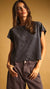 Suede Crop Top