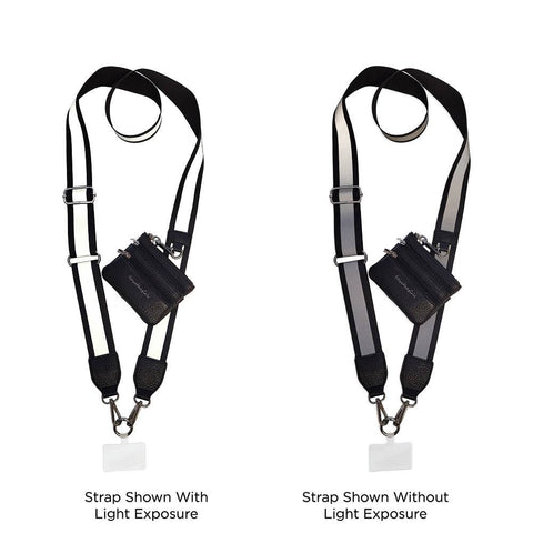 Clip & Go Crossbody Strap with Pouch - Reflective Collection