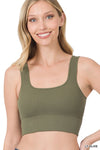 Square Neck Crop Tank