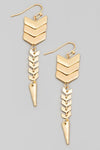 Chevron Drop Earrings