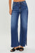 Risen Side Slit Wide Jeans