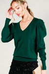 V-Neck Puff Sleeve Top