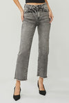 Risen Straight Frayed Hem HRC Jeans