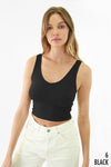 Reversible Ribbed Crop Top