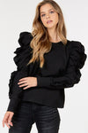 Ruffle Puff Sleeves