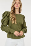 Ruffle Puff Sleeves