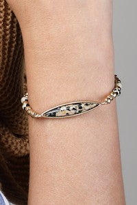 Natural Stone Marquise Bracelet