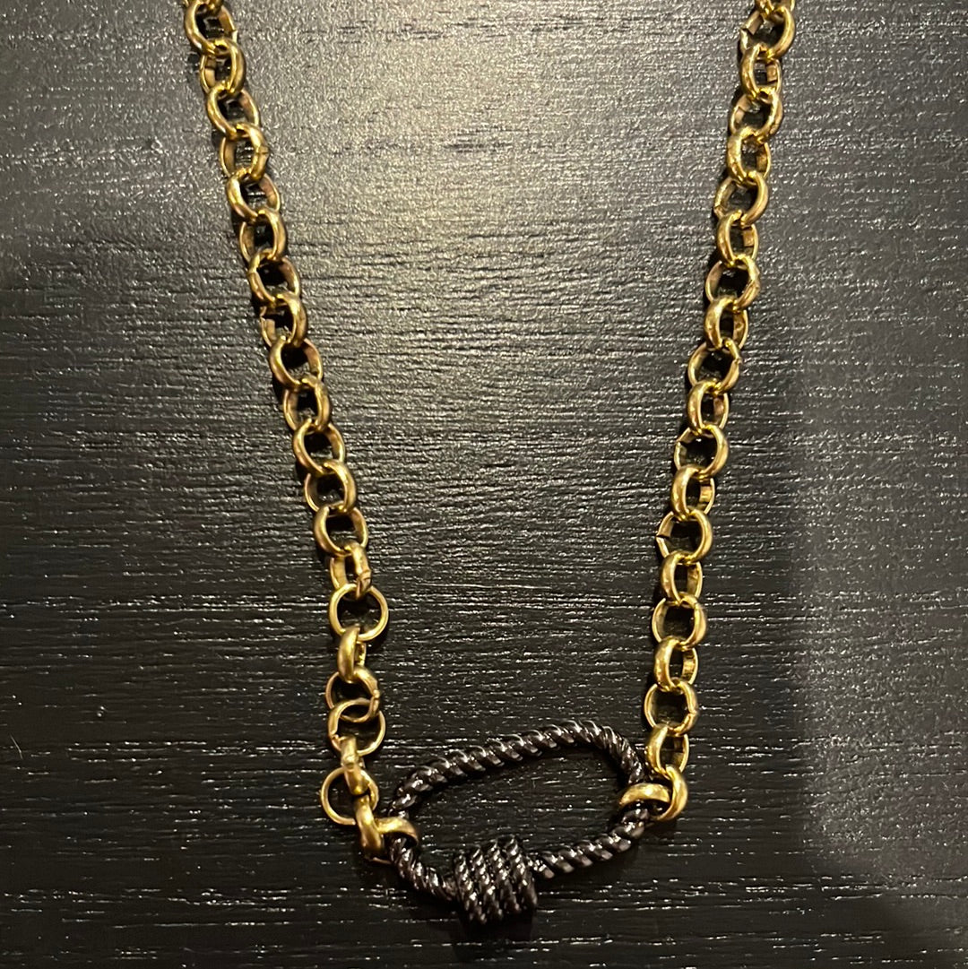 Black Clasp Necklace